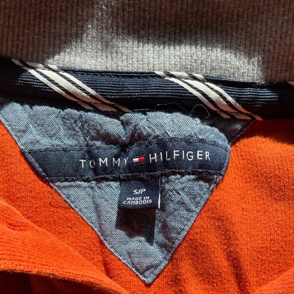 Tommy Hilfiger Orange Crewneck Sweatshirt, Size S - Picture 4 of 4